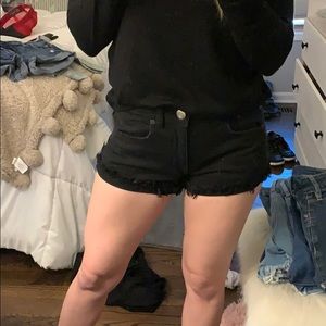 American eagle black shorts